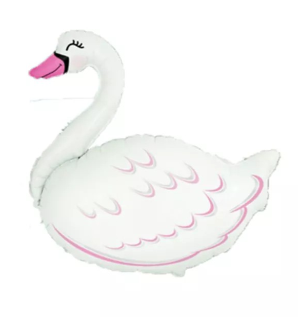 Swan Foil Helium Balloon UK