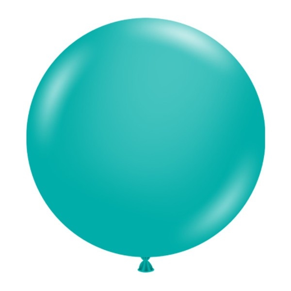 17 Inch Teal Round Balloon | Tuftex