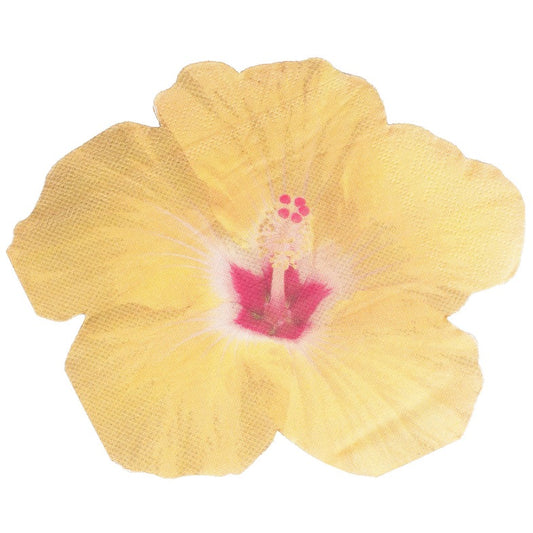 Hibiscus Tiki Tropical Flower Paper Napkins