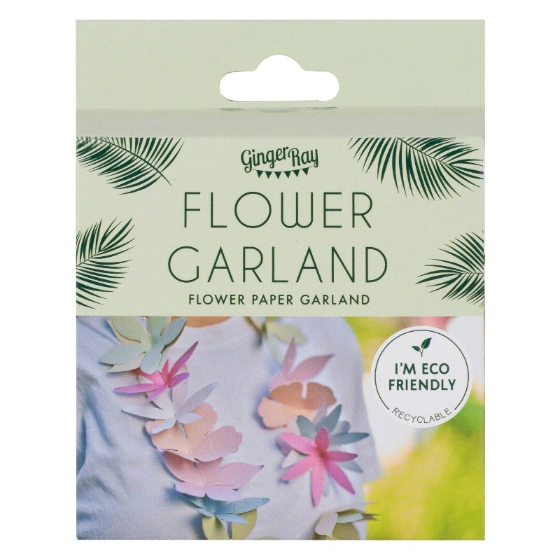 Tropical Flower garland | Tiki Flower Garland Lei Party