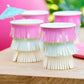 Tropical tiki Fringed Party cups by Ginger Ray UK