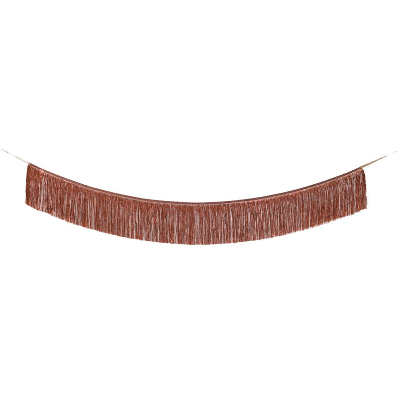 Bronze Tinsel Fringe Garland Decoration