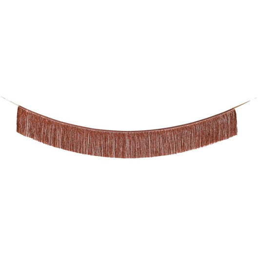 Bronze Tinsel Fringe Garland Decoration