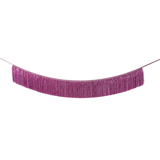 Pink Tinsel Fringe Party Garland