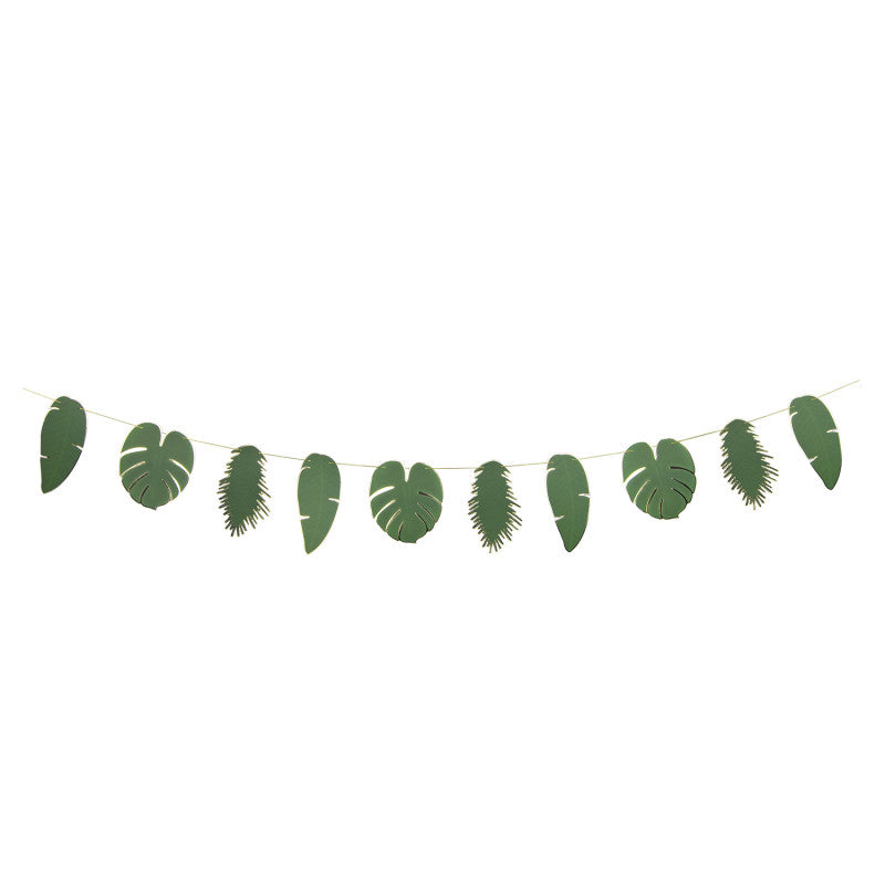 Tropical Leaf Garland for Parties and Events