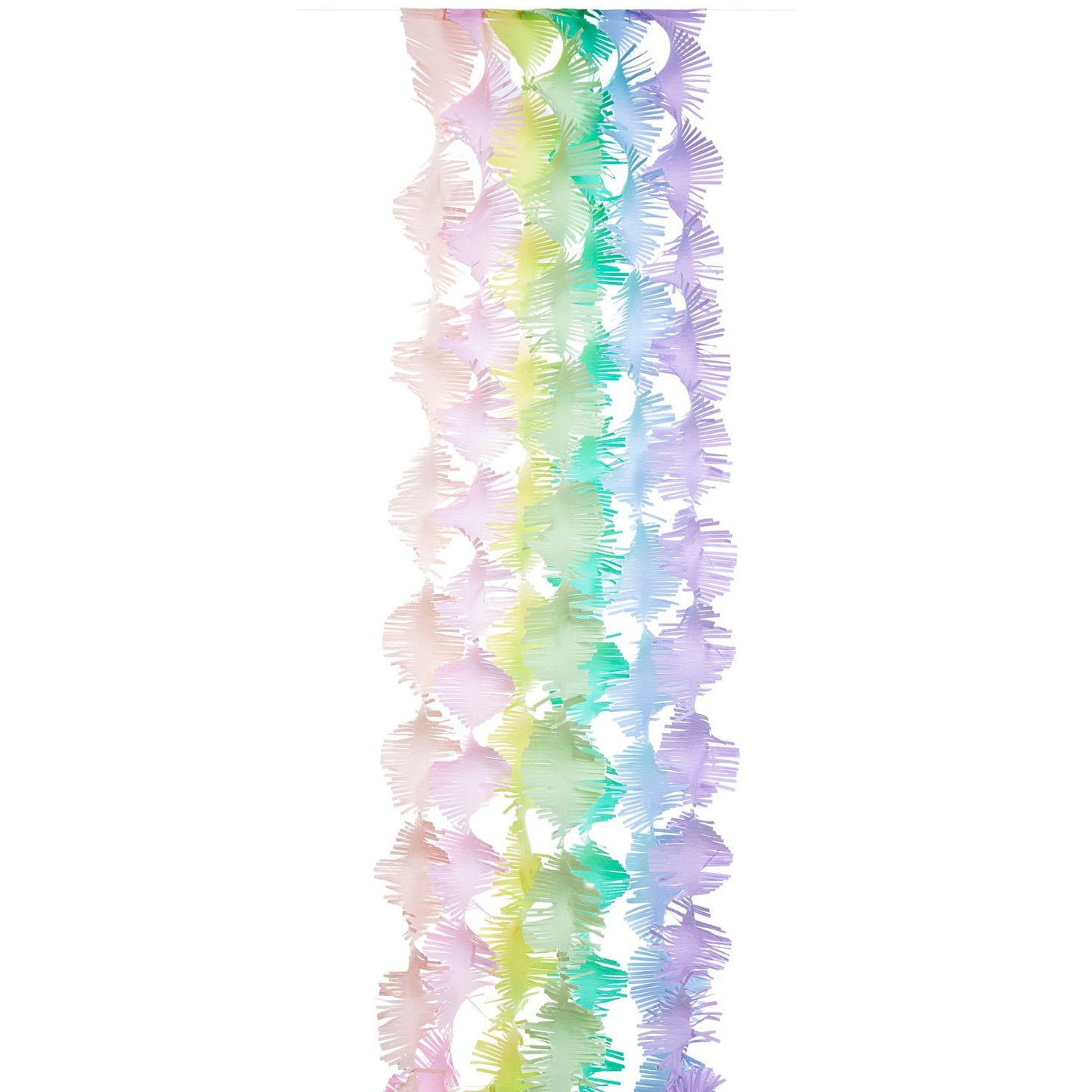 Twisty paper streamers can create beautiful ceiling decorations or a perfect party backdrop