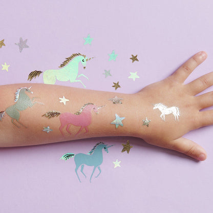 Unicorn Temporary Tattoos – 27-Piece Set | Party Fun