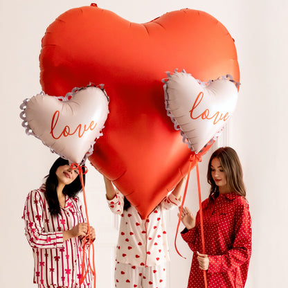 Frilly Heart Shaped Balloon | Love Wedding Balloon