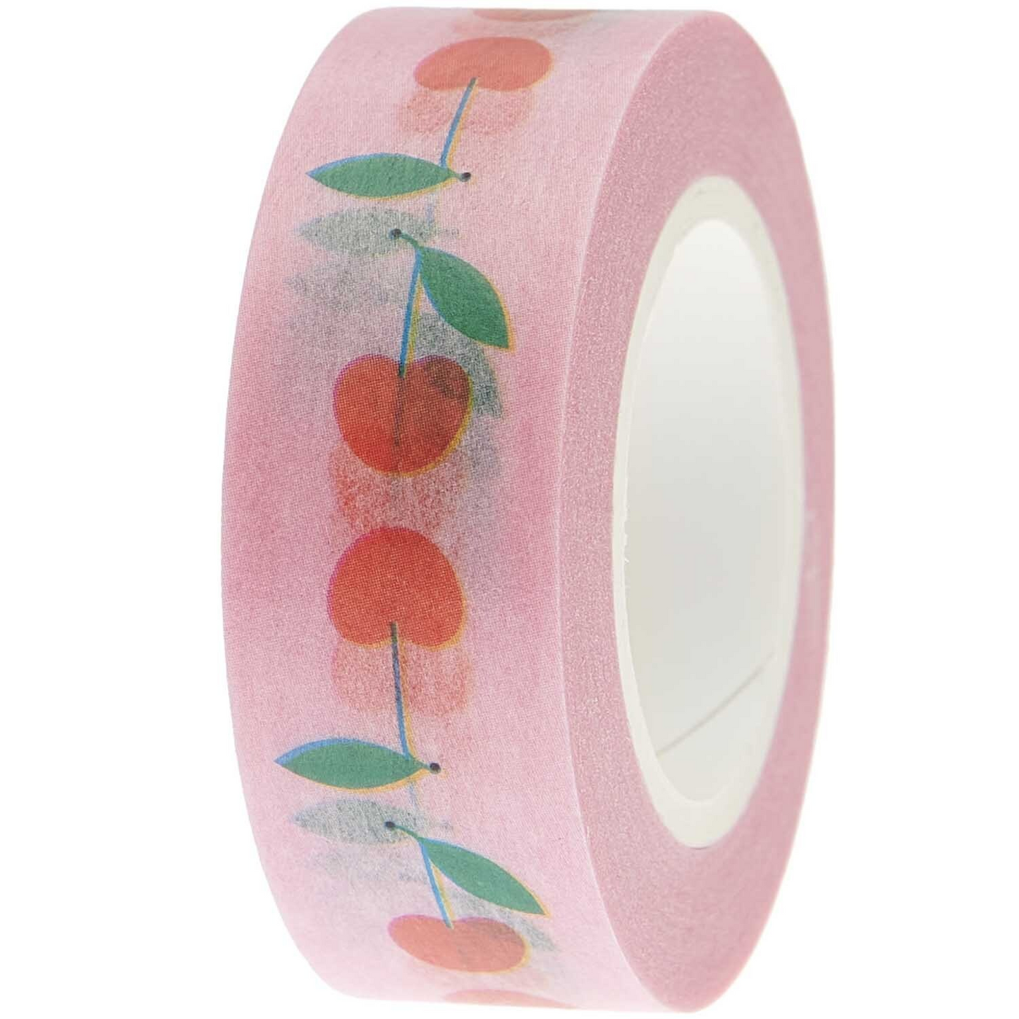 10m Washi Tape with Cute Cherries printed on it