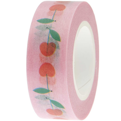 10m Washi Tape with Cute Cherries printed on it