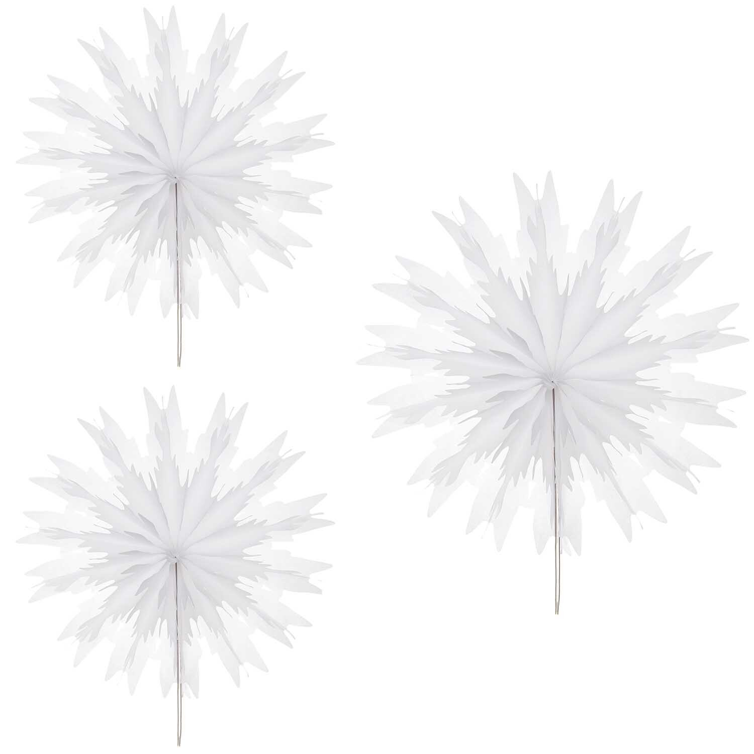 Ice Snowflake Paper Fan Decorations