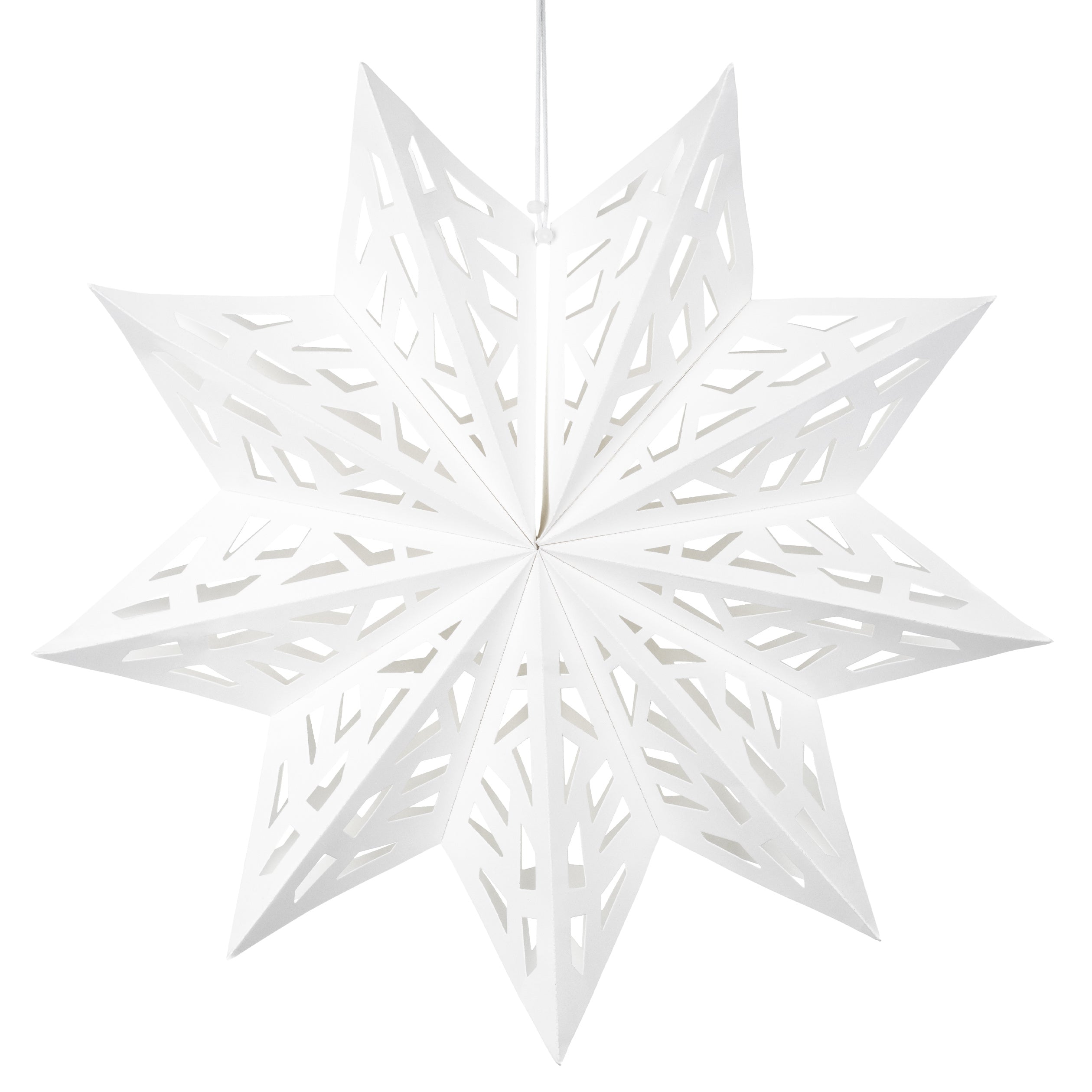 White Paper Hanging Star 50 cm | Christmas & Party Decorations | Pretty ...