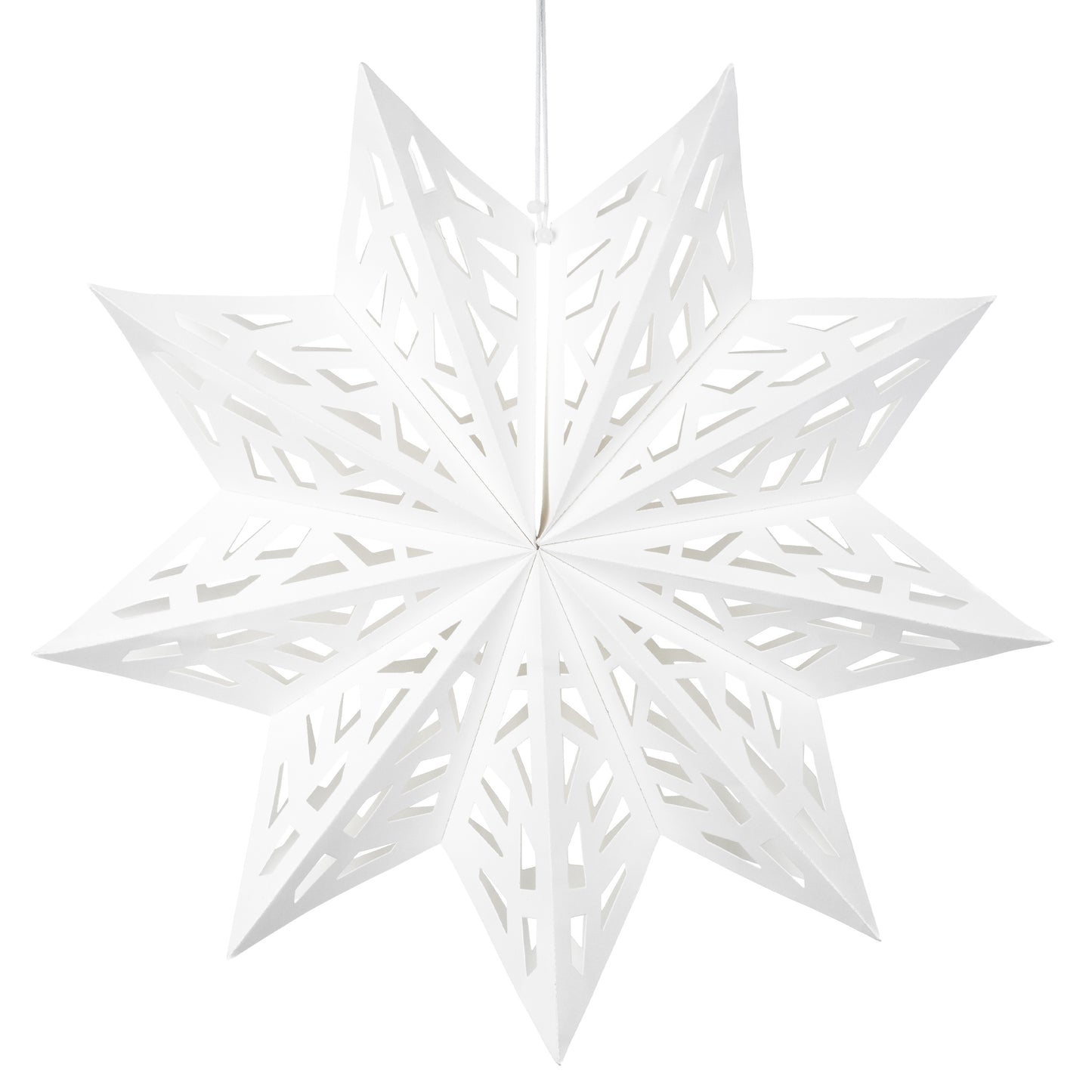 White Paper Hanging Star 50 cm | Christmas & Party Decorations | Pretty Little Party Shop