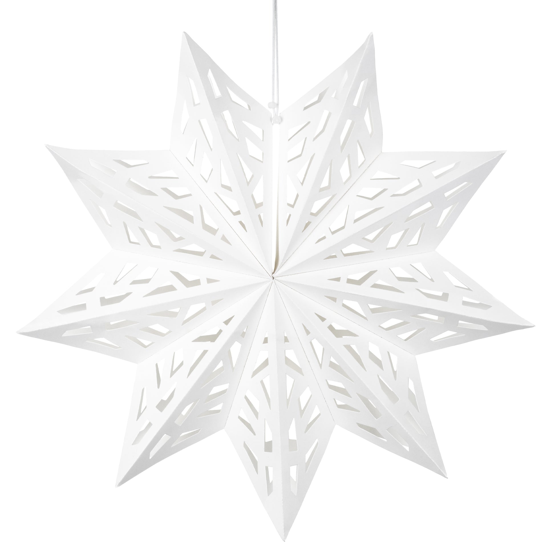 White Paper Hanging Star 50 cm | Christmas & Party Decorations | Pretty Little Party Shop