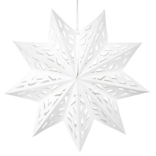 White Paper Hanging Star 50 cm | Christmas & Party Decorations | Pretty Little Party Shop