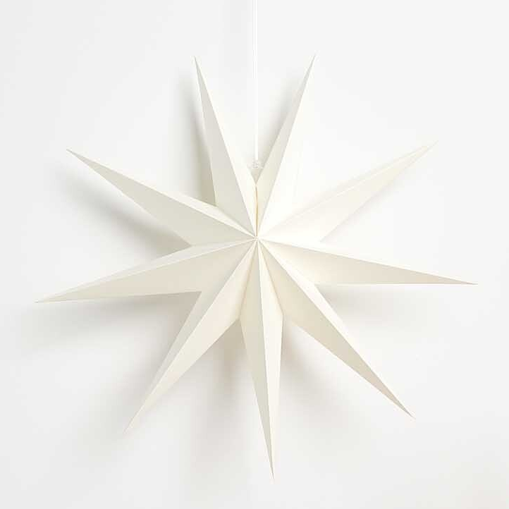 Large Hanging Paper Star White
