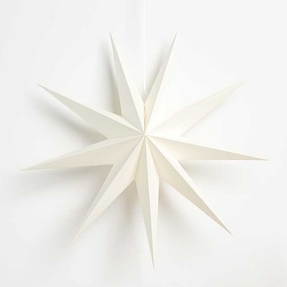 Large Hanging Paper Star White