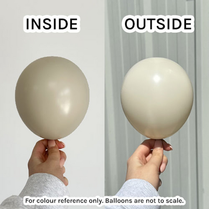 White Sand Latex Balloons | Real Life Colour Image