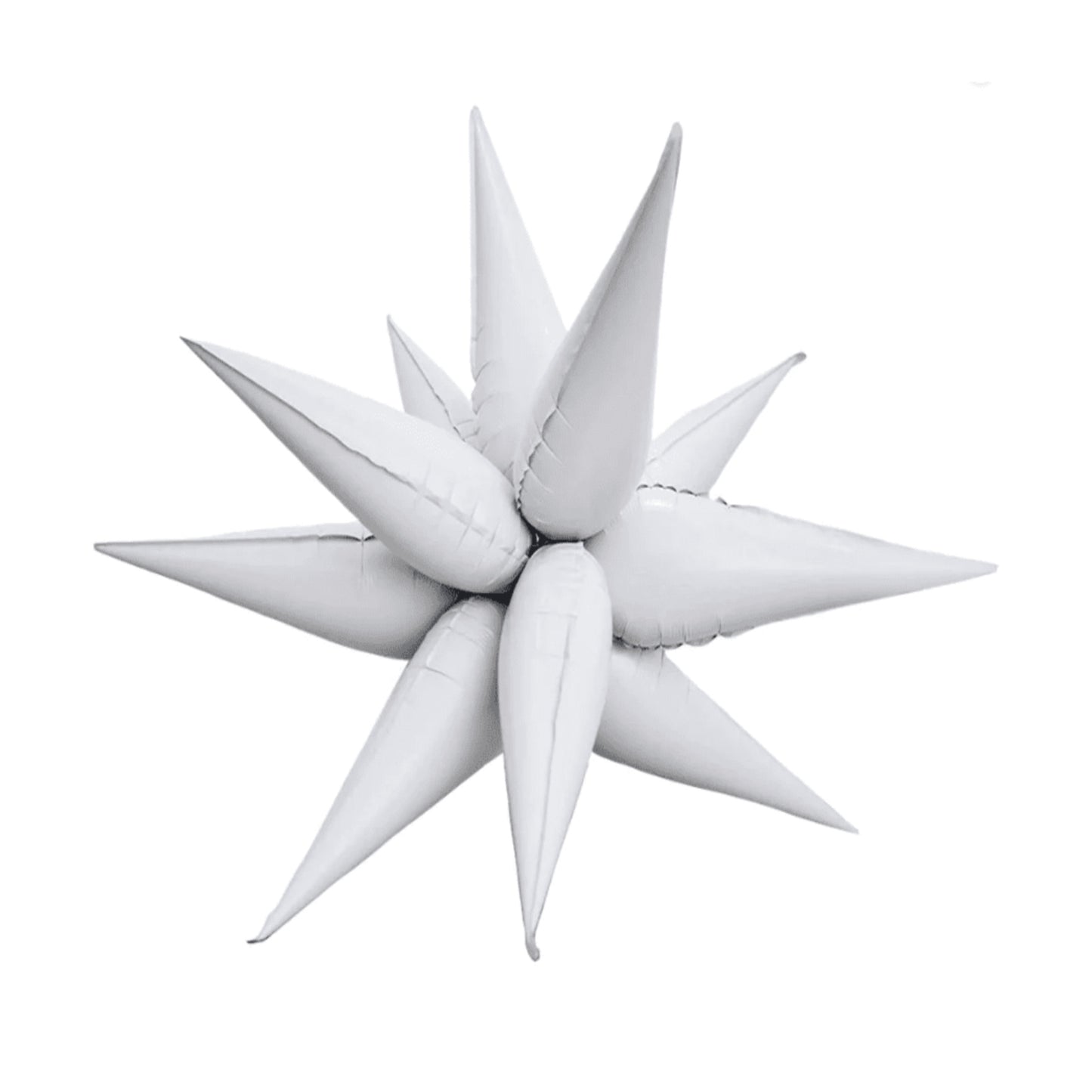 White Starburst Balloon (Medium 66cm)