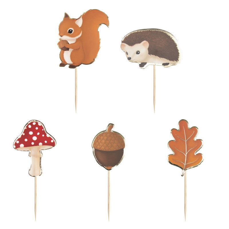 Woodland Animal Food Picks for Parties