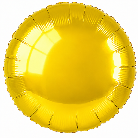 Yellow Foil Balloon Round 18"