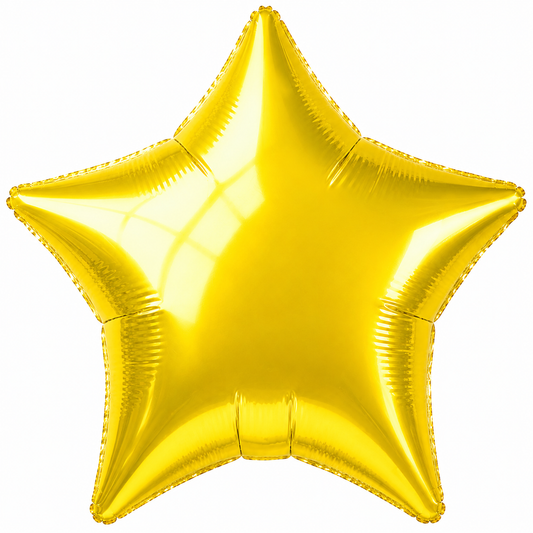 Yellow Foil Star Balloon