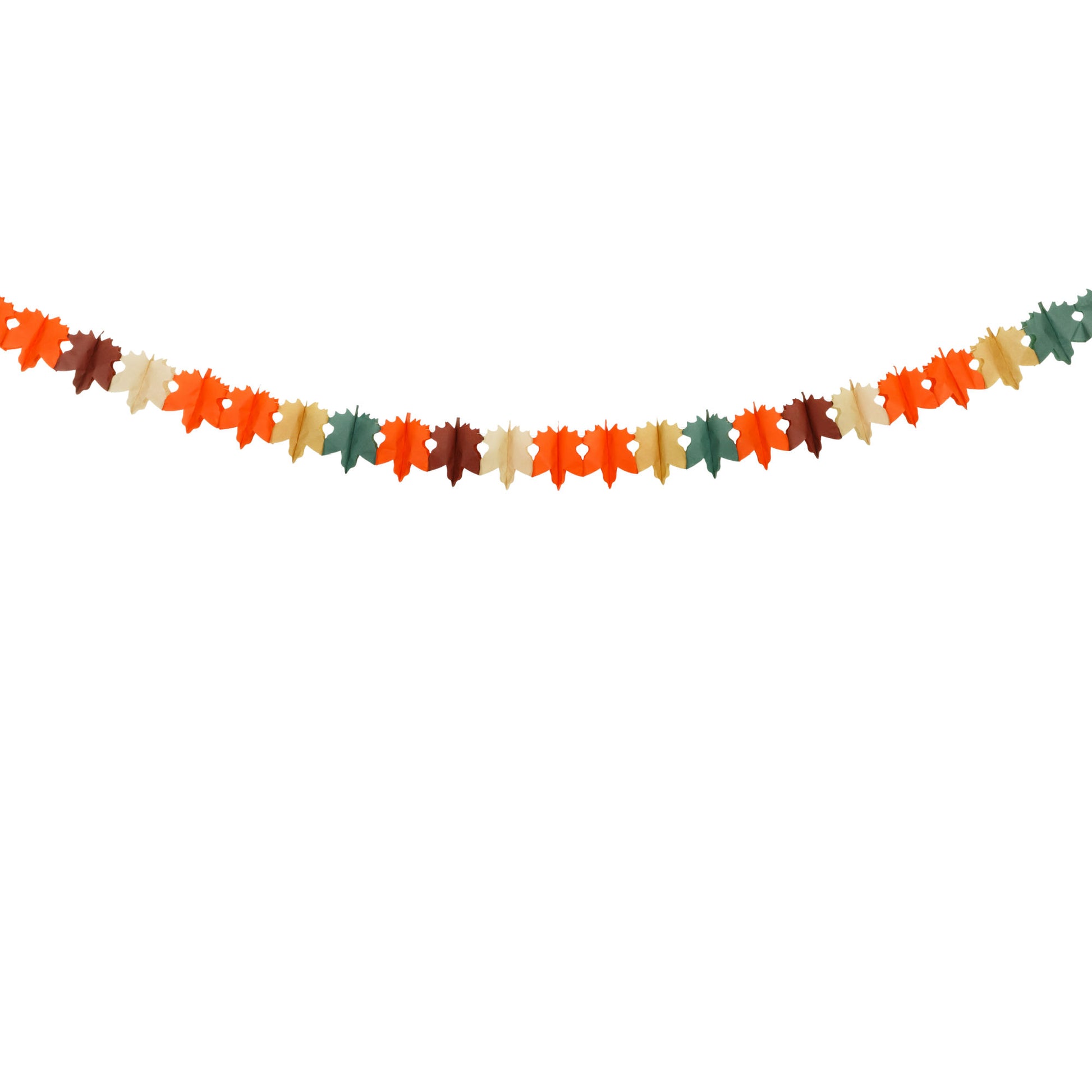 Autumn Leaf Garland | Tissue Paper Party Decoration – 3m