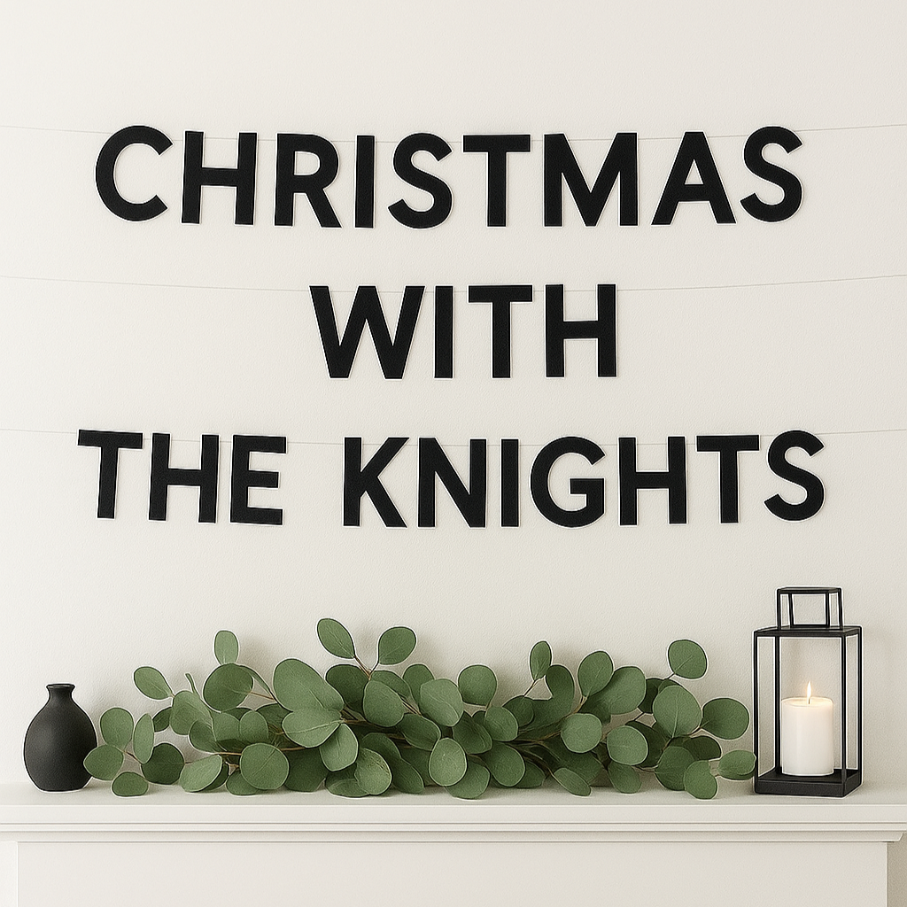 Christmas With The Family - Personalised Garland