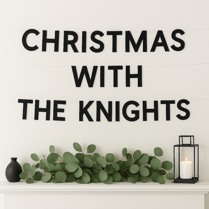 Christmas With The Family - Personalised Garland