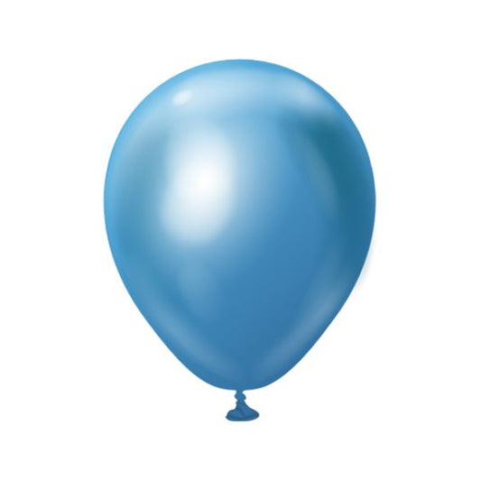 Mini Mirror Balloons - Blue 5" (5 Pack)