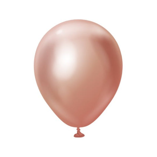 Mini Mirror Balloons - Rose Gold 5" (5 Pack)