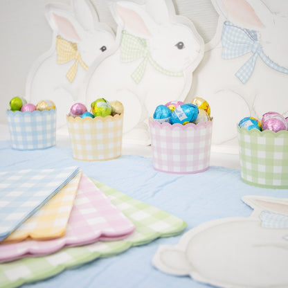 Pastel Gingham Treat Cups