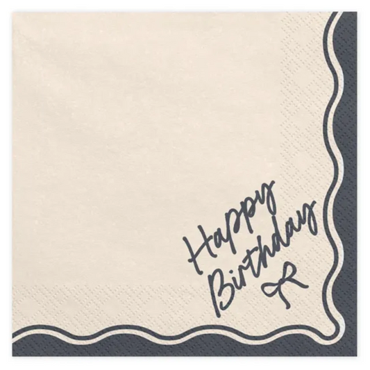 Happy Birthday Bow Napkins