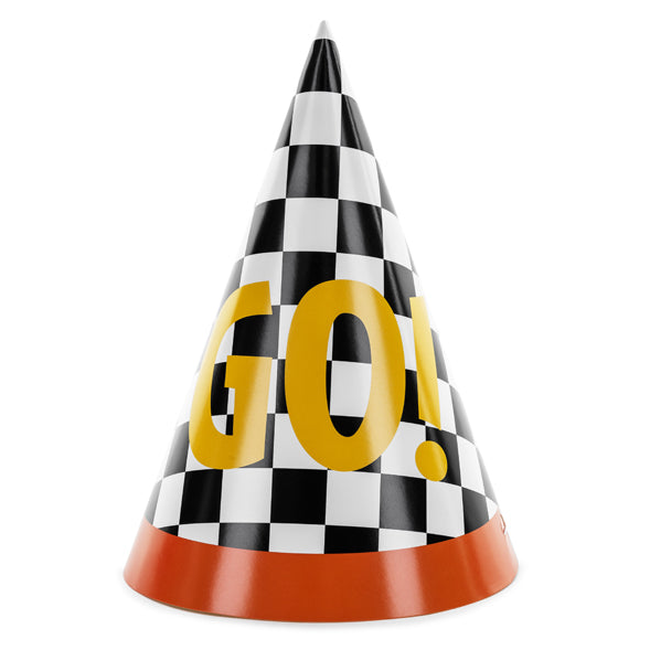 Racing Car Party Hats (6 Pack)