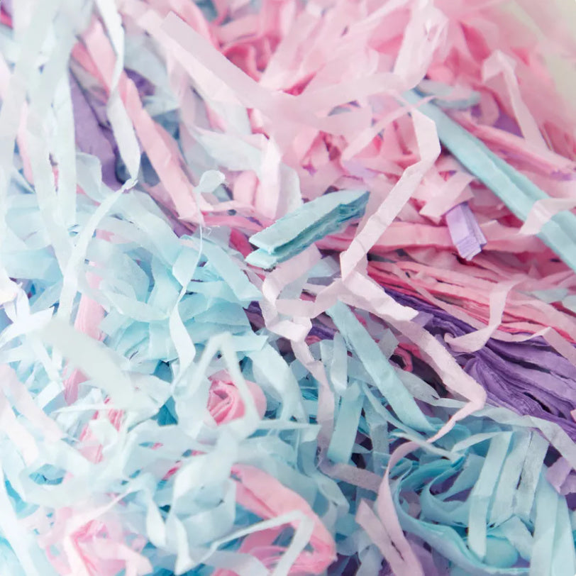 Shredded Tissue Paper Unicorn mix - pink, purple, blue