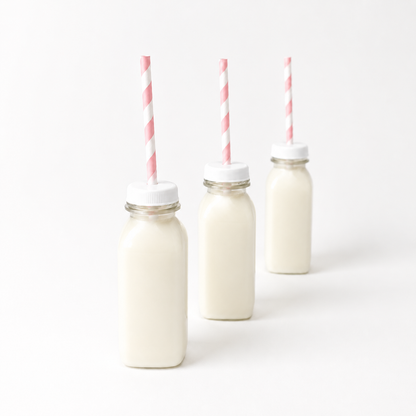 Square Mini Milk Bottles | Plastic Mini Bottles for Parties and Events bottles uk