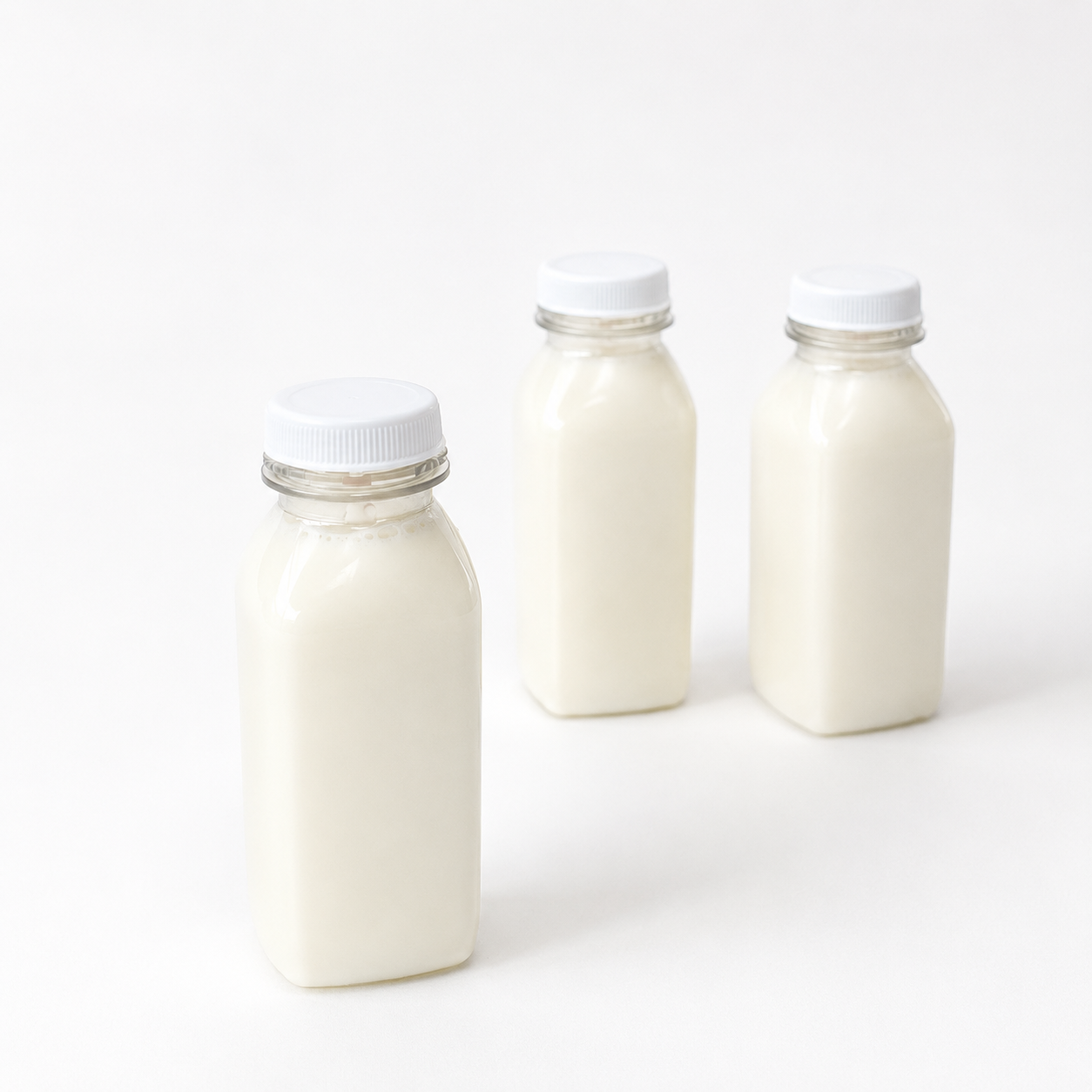 square plastic bottles for party drinks