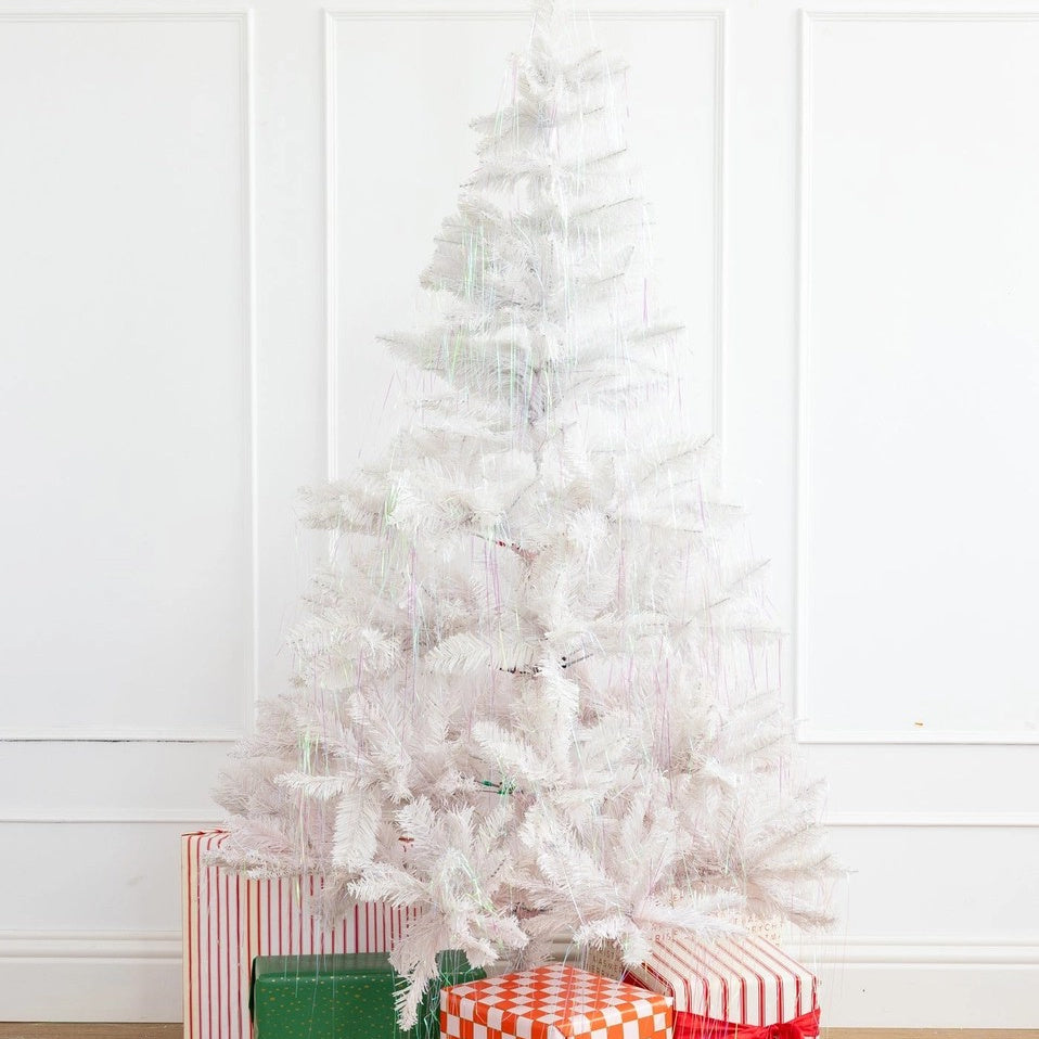 White Tree Lametta | White Tinsel for Christmas Tree