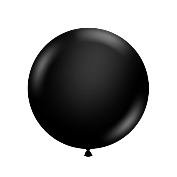 17" Black Round Latex Balloon | Round Balloons UK BSA