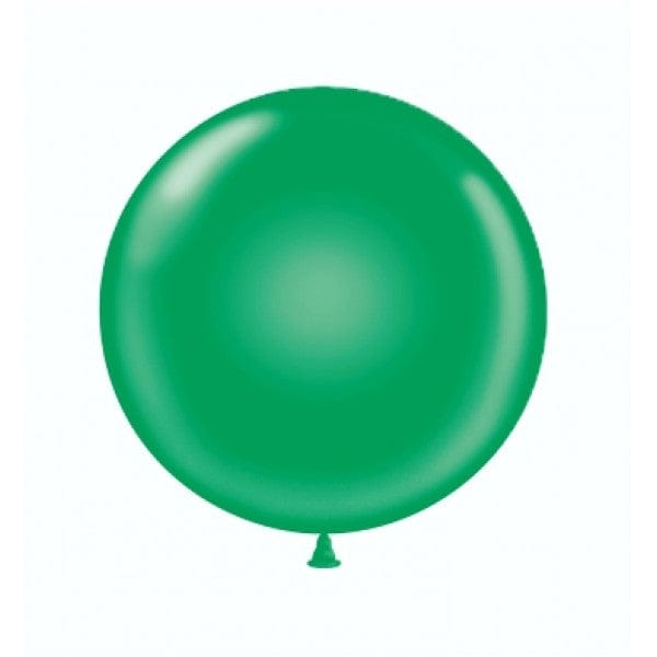 17" Green Round Latex Balloon | Round Balloons UK TUFTEX