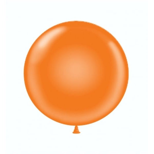 17" Orange Round Latex Balloon | Round Balloons UK BSA