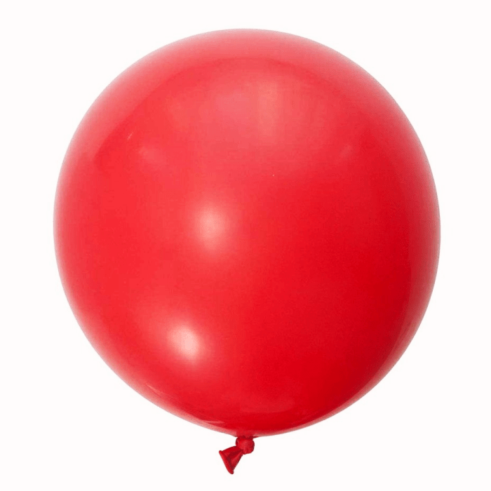 17" Red Round Latex Balloon | Round Balloons UK TUFTEX