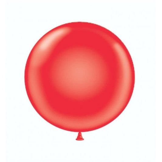 17" Red Round Latex Balloon | Round Balloons UK TUFTEX