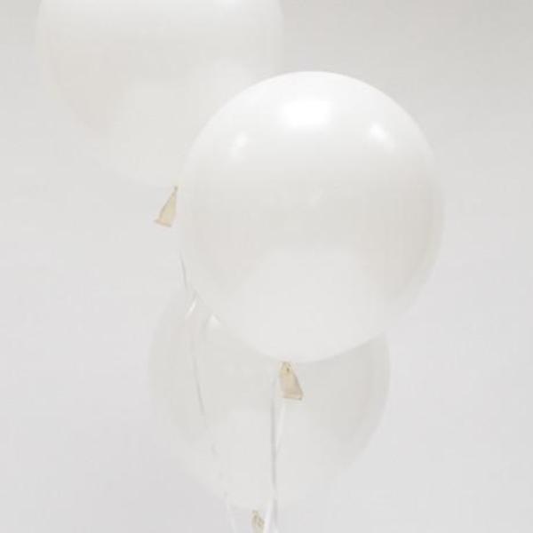 White Round Wedding Balloons | 17" White Wedding Balloons UK BSA