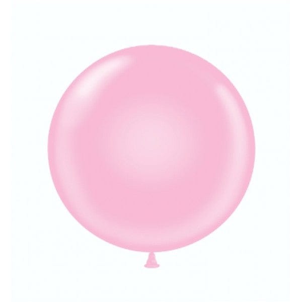 17" Pink Round Latex Balloon | Tuftex Balloons UK TUFTEX