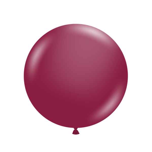 17" Sangria Pink Round Latex Balloon | Tuftex Balloons UK TUFTEX