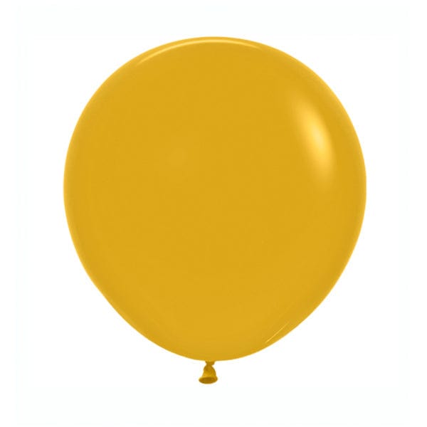 18" Mustard Yellow Round Latex Balloon |  Round Balloons Sempertex sempertex