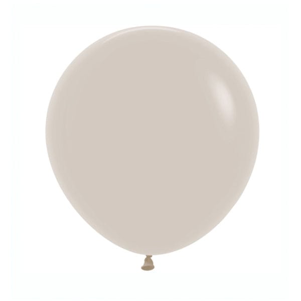 18" White Sand Round Latex Balloon | I8 Inch Round Balloons Sempertex sempertex