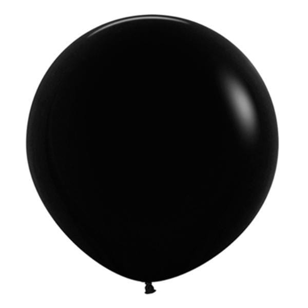 24" 60cm Round Balloons | Black Round Balloons | Sempertex Balloons sempertex