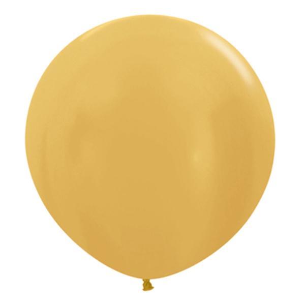24" 60cm Round Balloons | Gold Round Balloons | Sempertex Balloons sempertex